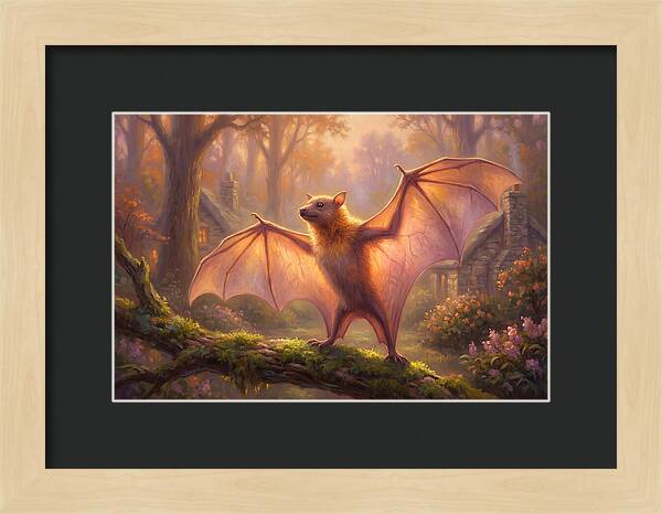 Fruit Bat In Enchanted Forest