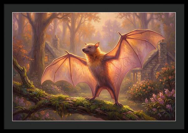 Fruit Bat In Enchanted Forest
