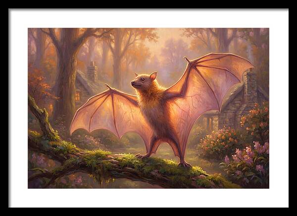 Fruit Bat In Enchanted Forest