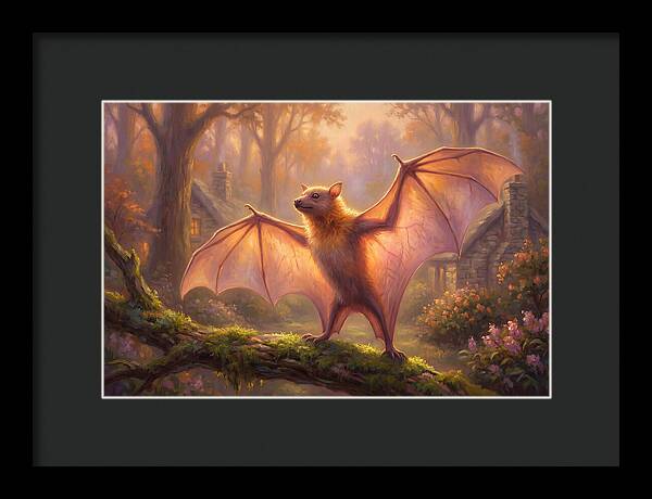Fruit Bat In Enchanted Forest
