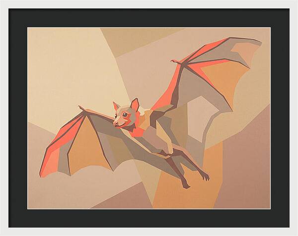 Fruit Bat In Flight