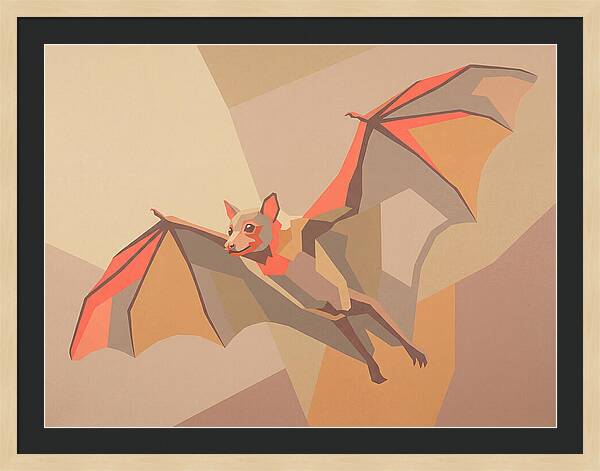 Fruit Bat In Flight