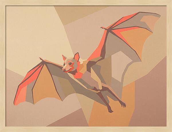 Fruit Bat In Flight