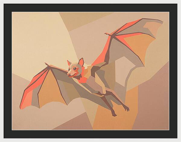 Fruit Bat In Flight