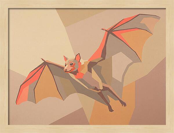 Fruit Bat In Flight