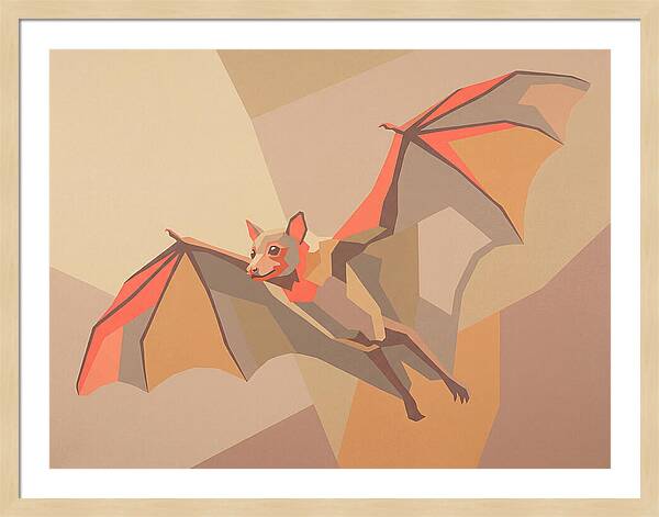 Fruit Bat In Flight