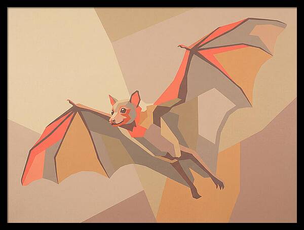 Fruit Bat In Flight