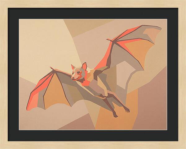 Fruit Bat In Flight