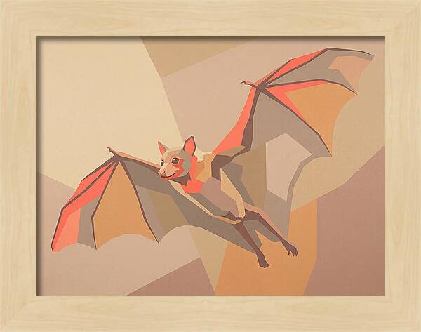 Fruit Bat In Flight