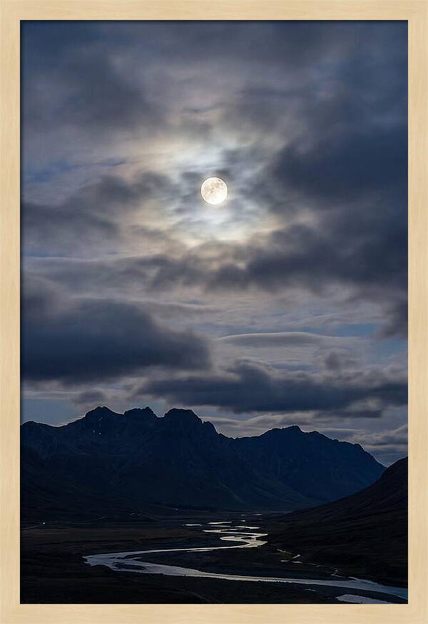 Full Moon Illuminating Clouds