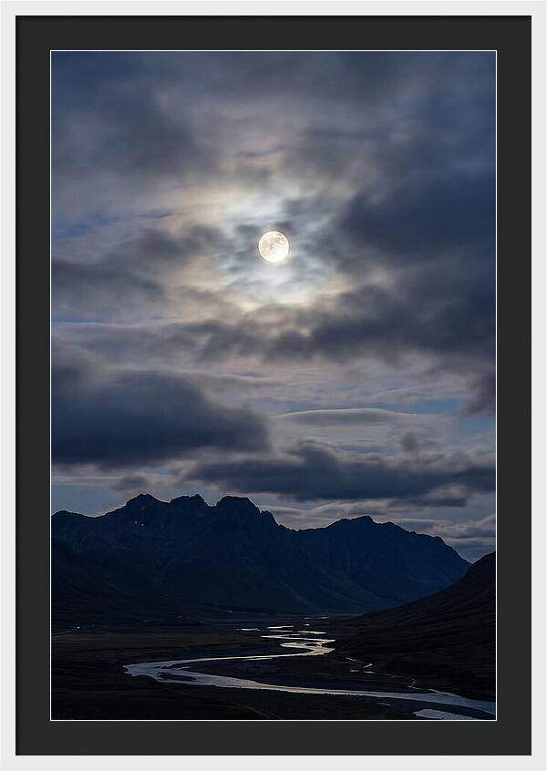 Full Moon Illuminating Clouds