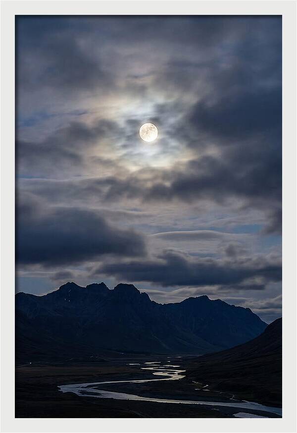 Full Moon Illuminating Clouds