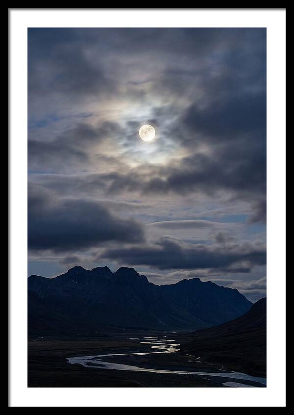 Full Moon Illuminating Clouds