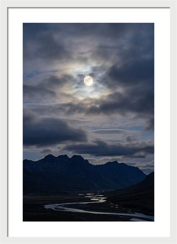 Full Moon Illuminating Clouds