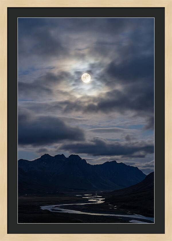 Full Moon Illuminating Clouds
