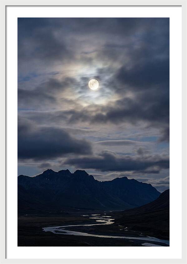 Full Moon Illuminating Clouds