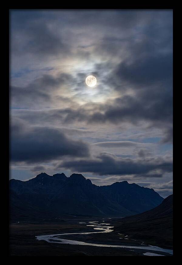 Full Moon Illuminating Clouds