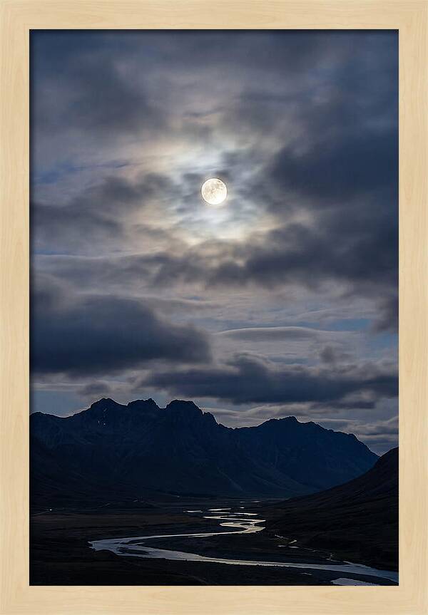 Full Moon Illuminating Clouds
