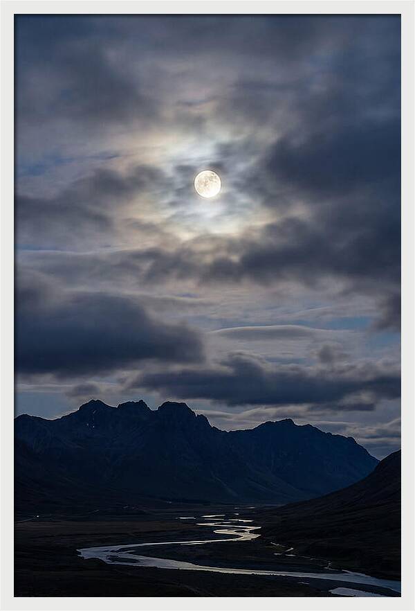 Full Moon Illuminating Clouds