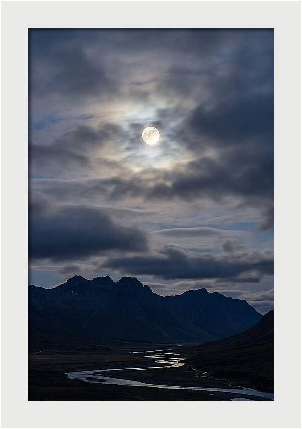 Full Moon Illuminating Clouds