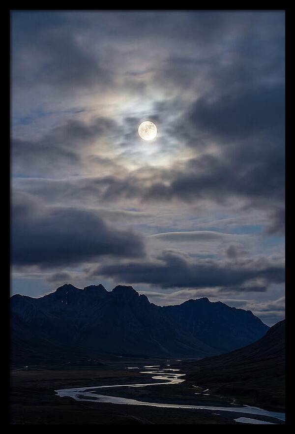 Full Moon Illuminating Clouds
