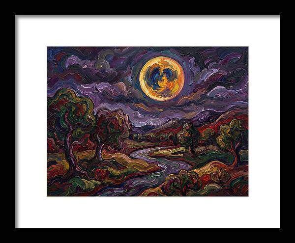Full Moon Over Serene Landscape