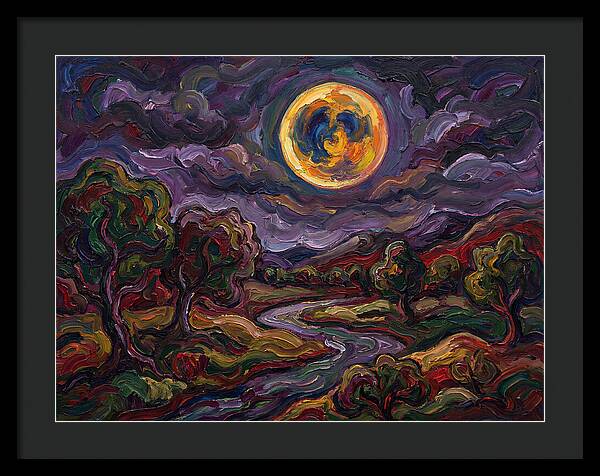 Full Moon Over Serene Landscape