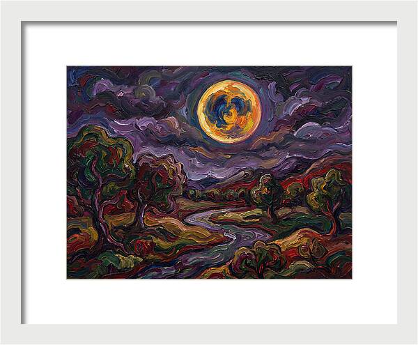 Full Moon Over Serene Landscape