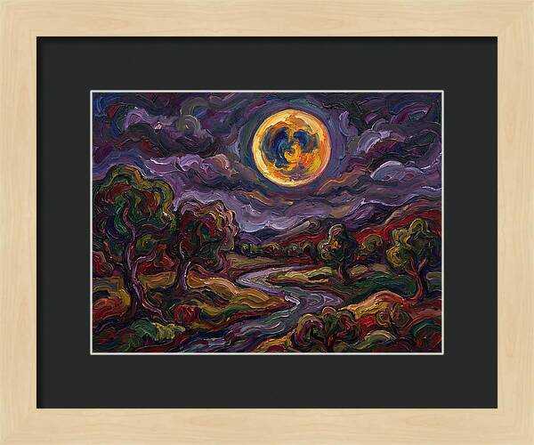 Full Moon Over Serene Landscape