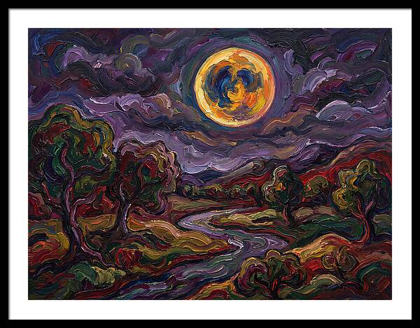 Full Moon Over Serene Landscape
