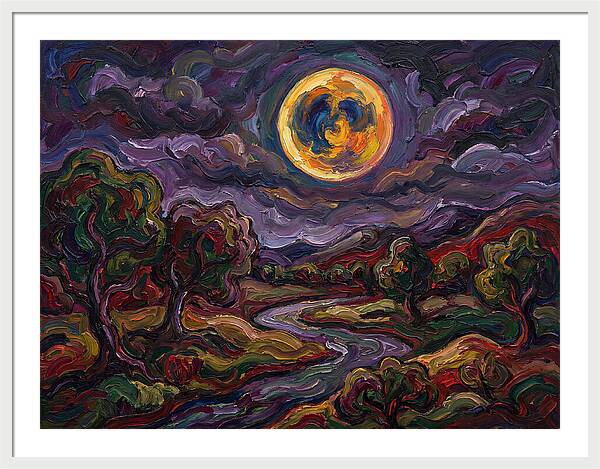 Full Moon Over Serene Landscape