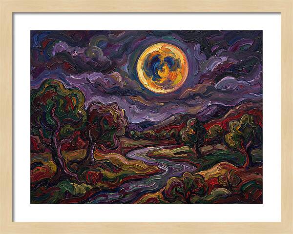 Full Moon Over Serene Landscape