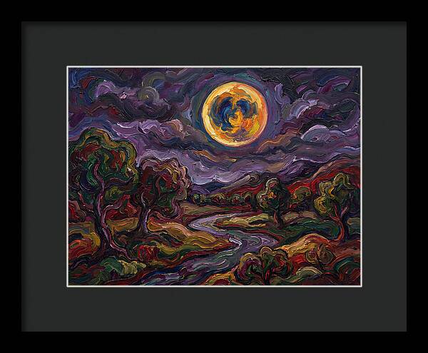 Full Moon Over Serene Landscape