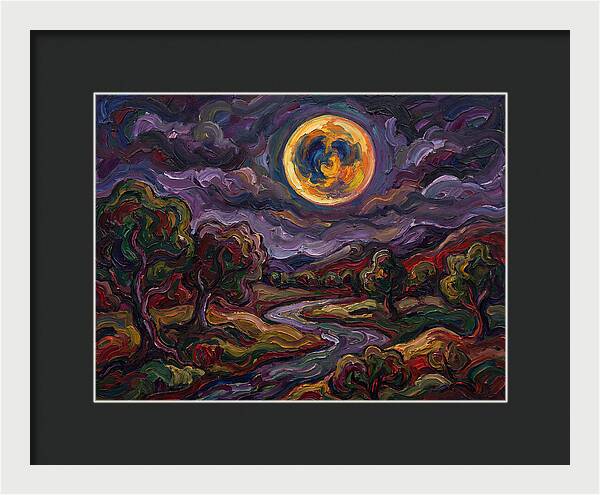 Full Moon Over Serene Landscape