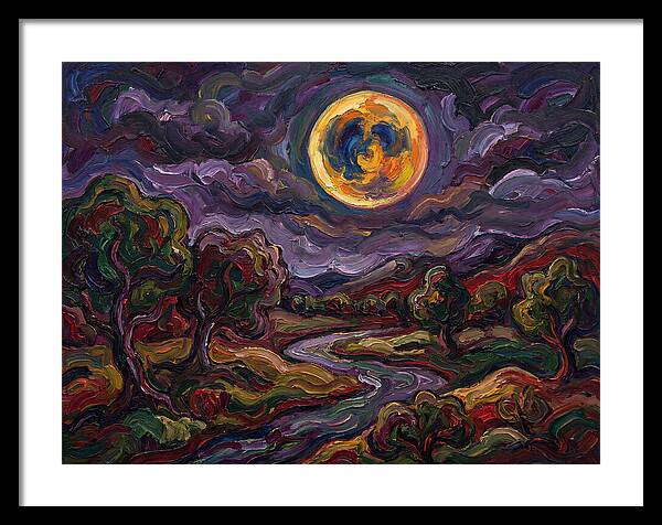 Full Moon Over Serene Landscape