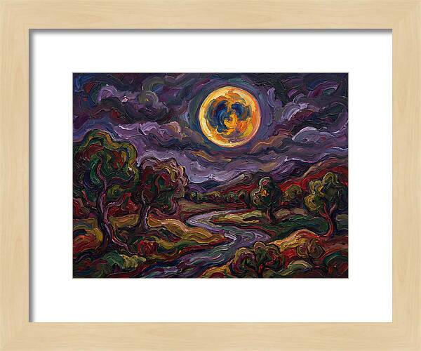 Full Moon Over Serene Landscape