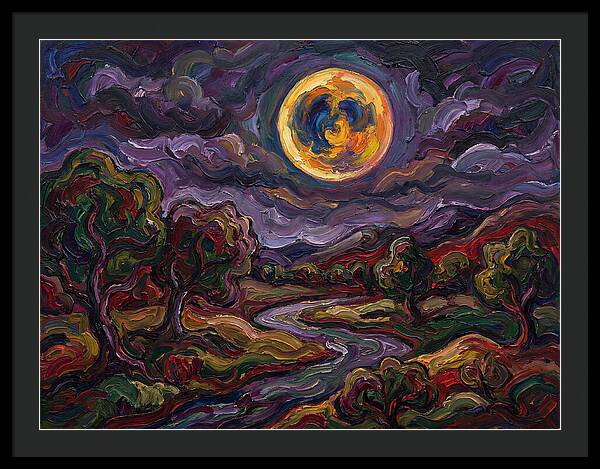 Full Moon Over Serene Landscape