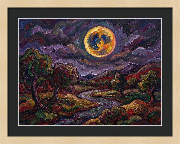 Full Moon Over Serene Landscape
