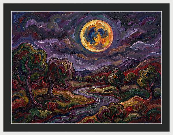 Full Moon Over Serene Landscape