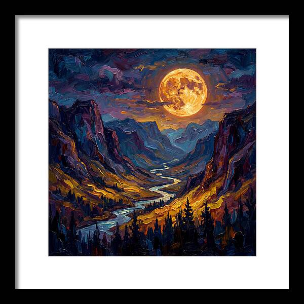 Full Moon Over Valley