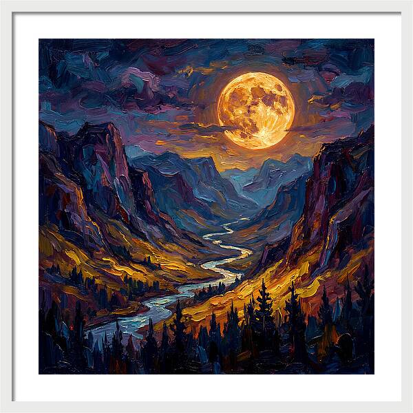 Full Moon Over Valley
