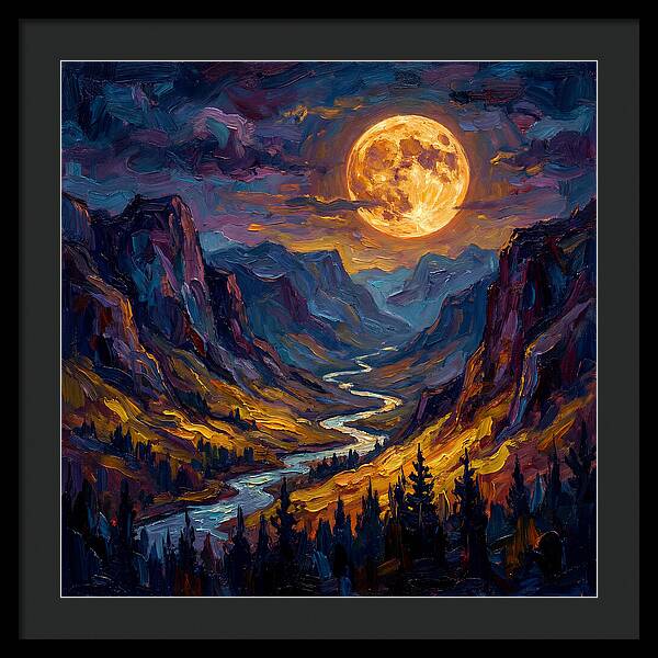 Full Moon Over Valley