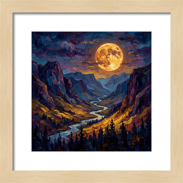 Full Moon Over Valley
