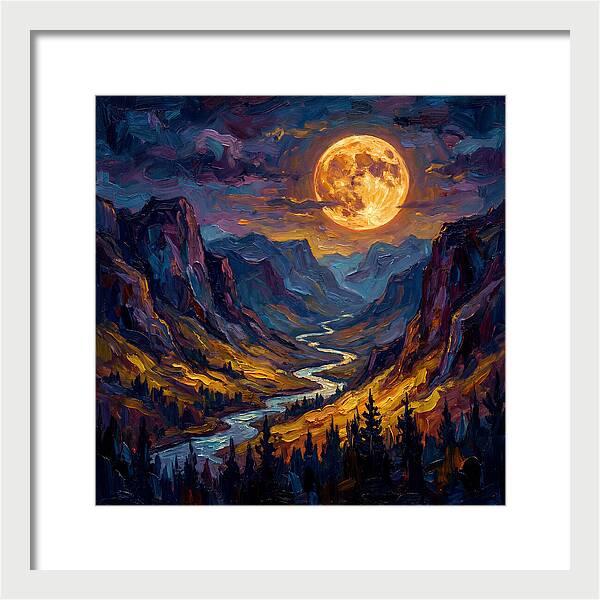 Full Moon Over Valley