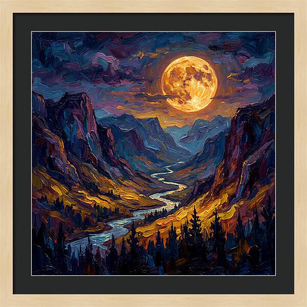 Full Moon Over Valley