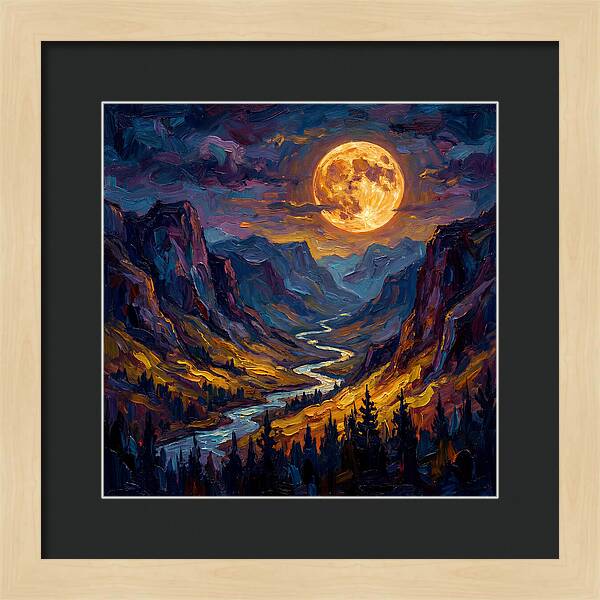 Full Moon Over Valley