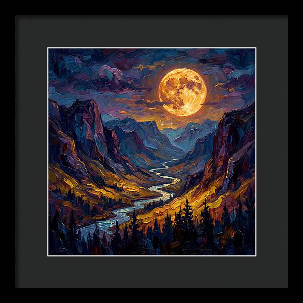 Full Moon Over Valley