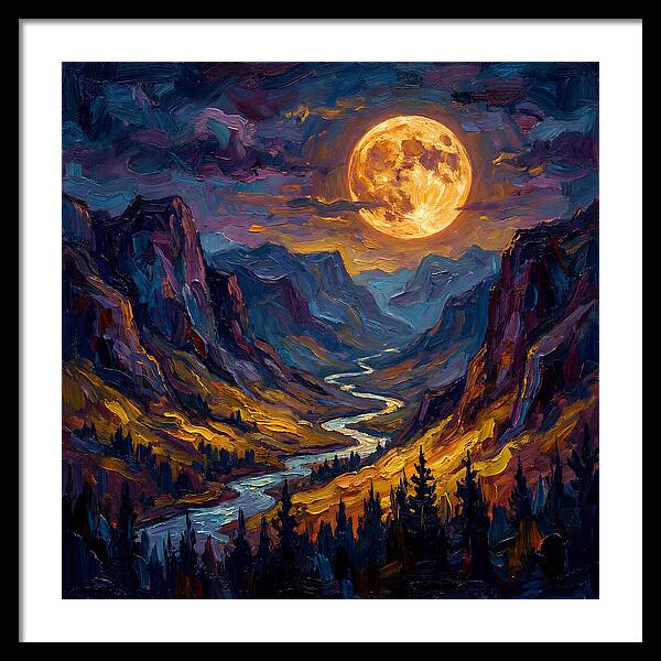 Full Moon Over Valley