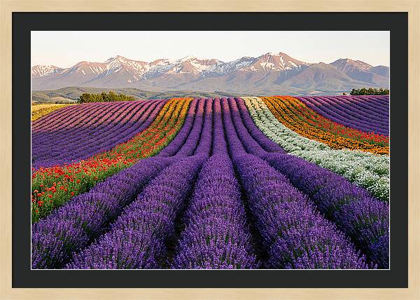 Furano Lavender Fields In Summer