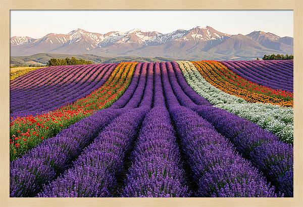 Furano Lavender Fields In Summer